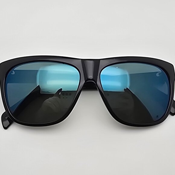 Diesel DL0100 Col.01Q Shiny Black Frame Green Mirror Lens Sunglasses Italy 58mm - Picture 10 of 12